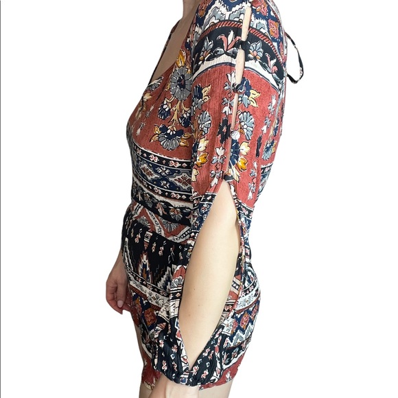 Billabong Tribal Terracotta Romper Boho Size Small - Picture 3 of 7